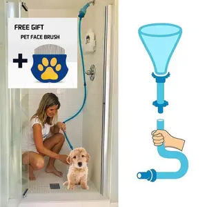 Tub Faucet Sprayer – No-Install Shower Hose Attachment for Pet Bathing, Hair Washing & Baby Bath, 5 ft Flexible Hose, Shark Tank Golden Ticket Winne