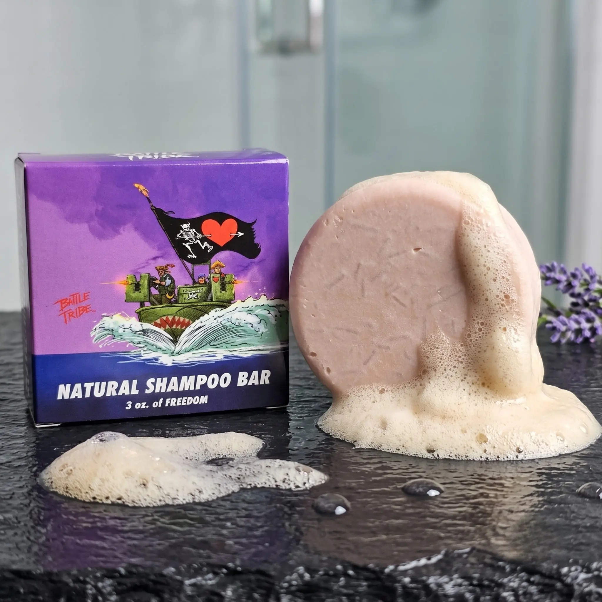 Smooth Operator Lavender & Lemongrass Shampoo Bar | 3 oz Natural Puck