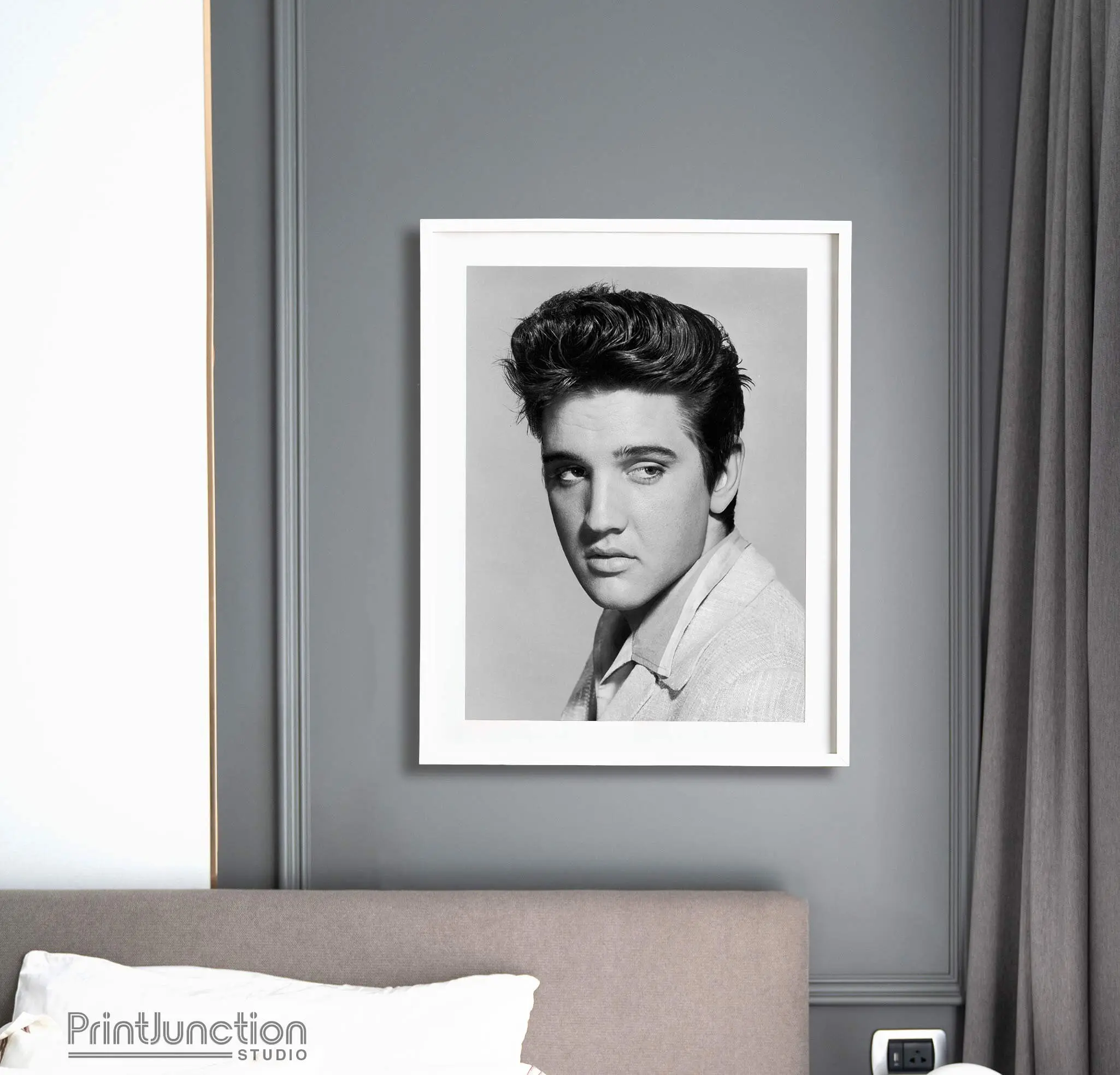 Elvis Presley poster Portrait, Jail house Rock 1958. Vintage - High Quality Print