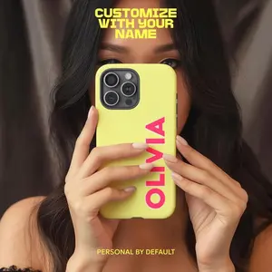Custom Name Phone Case, Bold Personalized iPhone Case, Y2K Samsung Galaxy Case, Google Pixel Custom Name Case, Teen Birthday Gift