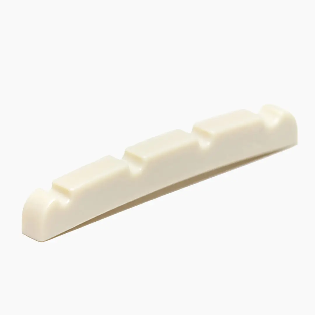 Graphtech TUSQ 4-String Bass Nut - Pre-Slotted Fender Precision Bass Accessory, Bone-Ivory Alternative, Rich Tones, Consistent Vibration Transfer, Easy Installation, Includes Bridge Pins (Part Nos. BN-2400-000, PQ-1204-00, Guitar Body Compatible)