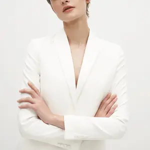 Women's White Tuxedo Jacket