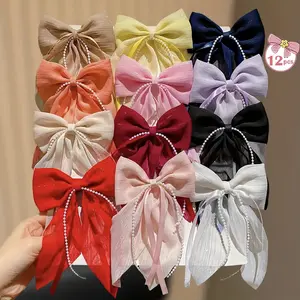 Cute Bow Hair Clips Set for Girls, Sweet Style, Multiple Colors, Ideal for Daily Wear and Parties, 12pcs/11pcs Pack, Hair Pin Set, Barrettes Hair Clips