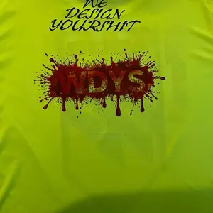 W.D.Y.S We Design Your Shit Blood Splatter