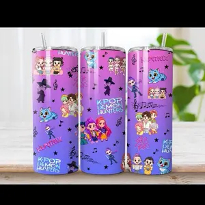 Demon hunter | 20oz Skinny sublimation tumbler transfer print out (TRANSFER ONLY, NOT A FINISHED TUMBLER)