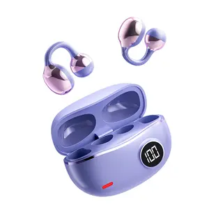 Wireless Earphone, Open-ear Design Earbuds with Charging Case, Sports Wireless Earbuds, Flex Open Earbuds, Long Standby Noise Cancelling Headphone for Mobile Phone, Tablet, Laptop