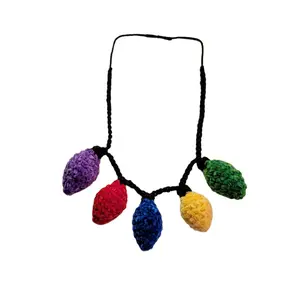 Amigurumi Christmas Lights Necklace Plushie