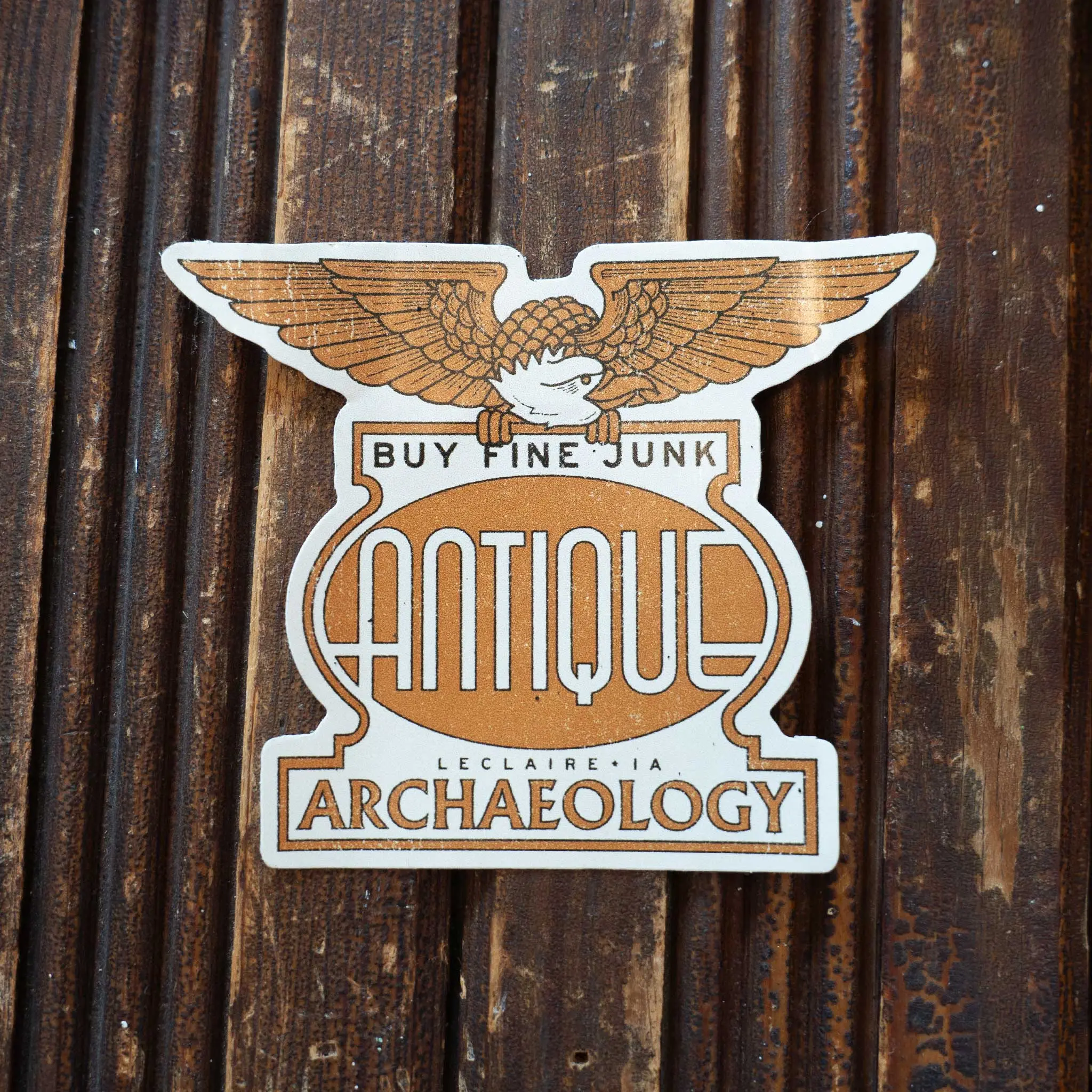 Gold Eagle Sticker