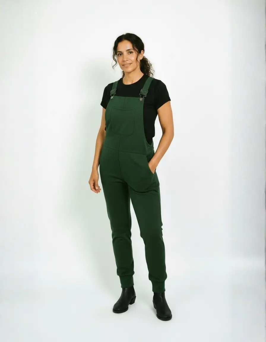 Swoveralls Men's Unisex Jogger Overalls, Full Length Cotton & Recycled Polyester Blend Fabric with 6 Pockets and Adjustable Straps, Comfy, Soft