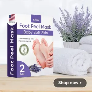 Lavender Foot Peel Mask - Exfoliates Rough Skin, Simple and Effective, Made with Natural Ingredients!