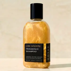 Fragranced 24K Gold-Infused Shampoo Nourishing Hair Cleanser for Smooth Shiny Fresh-Looking Hair