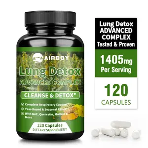 Airboy-Lung Detox Capsules-Lung Health, Respiratory Health-Contains NAC, Quercetin, Mullein-Gluten-Free, Non-GMO