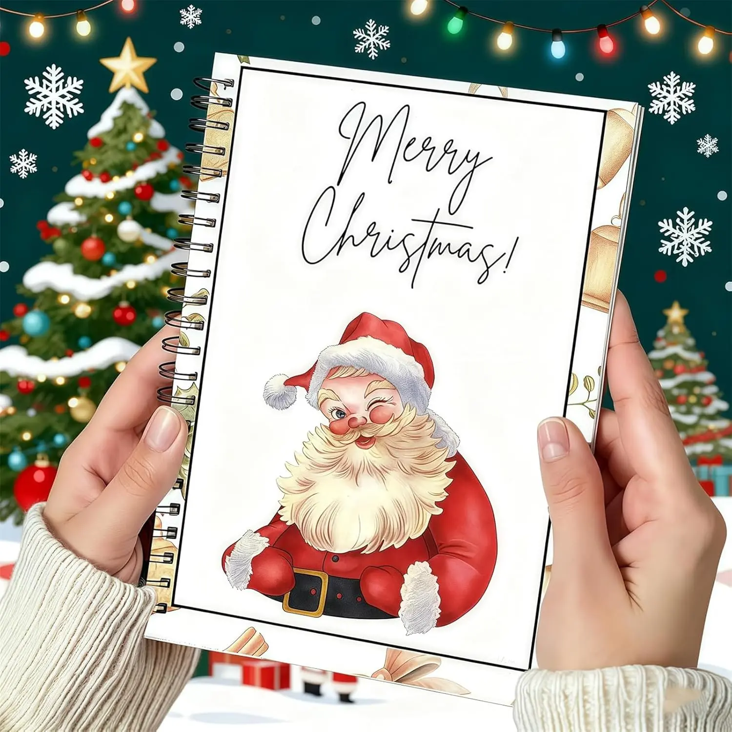 Gift Card Booklet Christmas- Surprises on Every Page, Diy Spiral Bound Gift Card Book,Colorful Merry Christmas Cards Books , DIY Personalized Xmas Gifts for Family, Friends, Students
