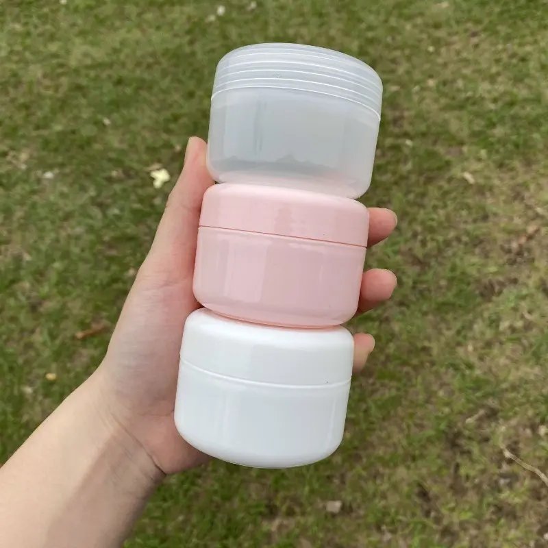 1pc Cosmetic Makeup Jar - Durable Refillable Travel-Sized Container for Body Cream Lip Balm - Transparent Portable Sample Bottles for Beauty Enthusiasts