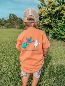 Simple Mallard youth and adult shirt, father's day gift, country boy clothes, baby boy clothes, family shirt, summer tee