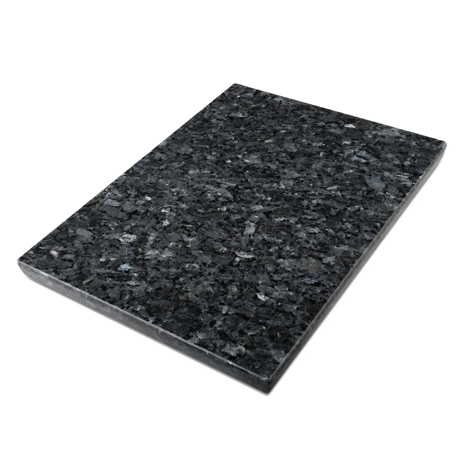 Norwegian Natural Granite Cutting Board for Kitchen, Hand Crafted Stone Slab for Cheese, Charcuterie, Pastry Board - Wedding Gift, House Warming Gift(Blue Pearl)