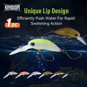 1pc Floating Minnow Micro Lure 1.7g/1.85g, Micro Fishing Long Casting, With Noisy Beads, Specialized for Bass and Trout, Anti-rust Single Hook, ABS Material, Stream Micro Fishing Gear, Floating Fishing Lures, Fishing Lure Fishing Gift