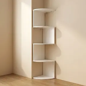 Corner Wall Mounted Shelf, Modern Floating Display Rack, Bedroom Living Room Decor Bookshelf, Space Saving Z-Shaped Plant Stand