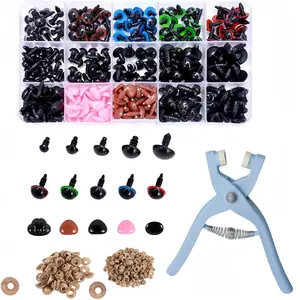 Colorful Eye & Nose & Spacer, 5-30mm Animal Eye Accessories, Crochet Crafts for Diy Stuffed Toys