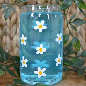 Cute Mini Daisy Glass Cup