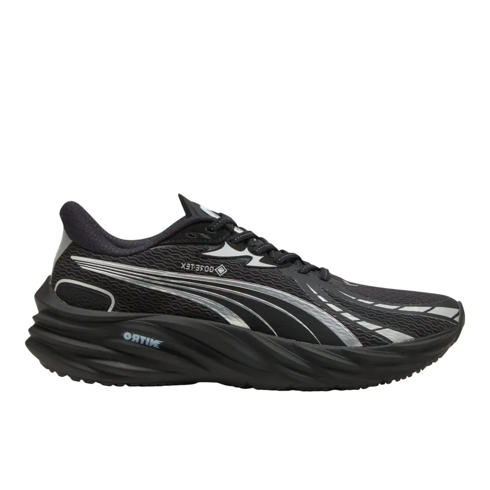 PUMA Mens Velocity Nitro 4 Gore-Tex Running Sneakers Shoes - Black