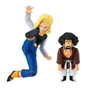 Banpresto - Dragon Ball Z - Android 18 & Mr. Satan (vs Mighty Mask) Match Makers Figure