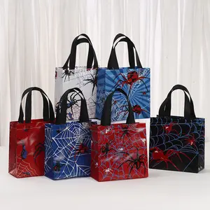 Halloween Spider Gift Bags, 20-40pcs Reusable Non-Woven Fabric, &, Perfect for Halloween Parties & Gifts