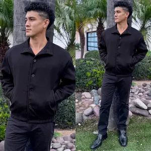 Black Vintage Bomber Jacket