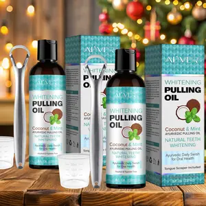 2Counts, Pulling Oil with Coconut & Mint Christmas gifts, Teeth Whitening & Oral Care, Oral Hygiene Essentials, Daily Swish Routine, Alcohol-free, fluoride-free, Perfect for morning routines before work