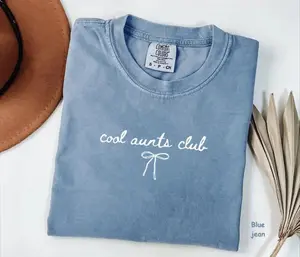 Comfort Colors Coquette Cool Aunts Club Shirt, Favorite Auntie Tee, Funny Quotes Tee, Cool Aunt Gifts, Gift for Her, For Woman