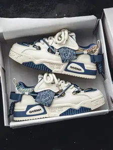 Men's Trendy Low-Top Skate Shoes, All-Season Thick Sole Casual Sports Sneakers, Student Campus Height-Increasing Running Shoes