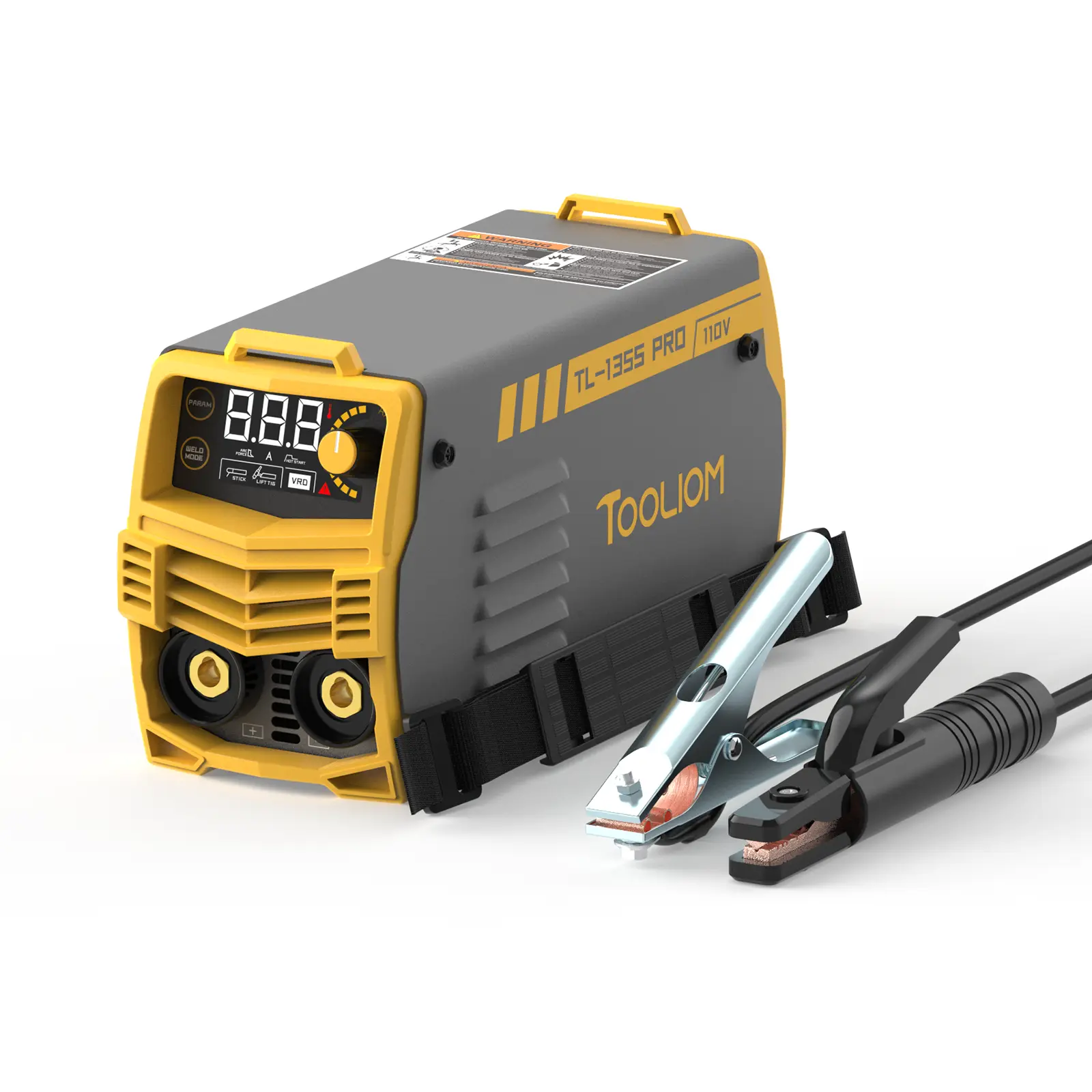 TOOLIOM TL-135S-PRO 135A 110V Stick Welder - 2-in-1 Lift TIG/MMA Digital Welder for Home DIY & Hobbyists, Portable Inverter Welding Machine with Hot Start & Arc Force