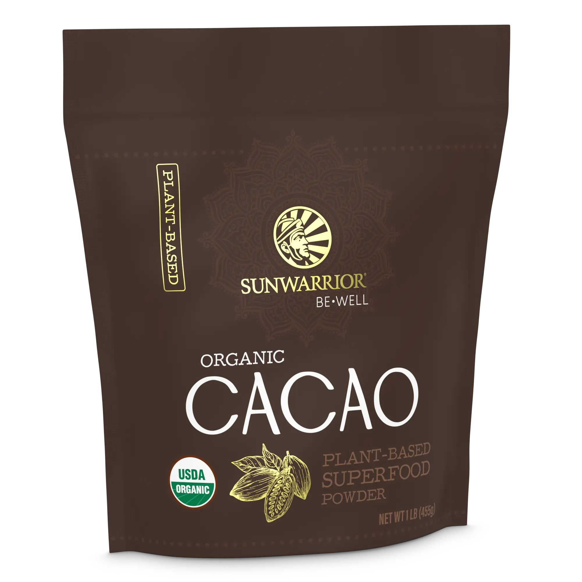 Pure Cacao Powder Organic Unsweetened & Raw | Premium USDA Organic Cacao Powder for Baking Smoothies and Hot Chocolate | Non-Alkalized No Added Sugar Non-GMO Gluten Free Vegan & Kosher (455g)