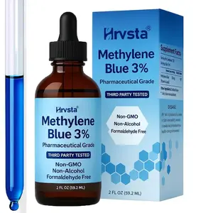 Methylene Blue Pharmaceutical Grade,3% UltraConcentration Nootropic Supplement forHumans, No Formaldehyde, No Alcohol, Third-Party Tested