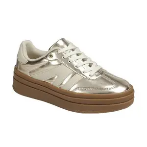 Gold Platform Sneakers