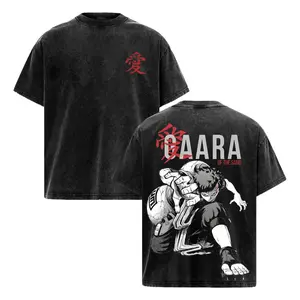 Naruto Gaara Anime Top, Sand Oversized Village Kazekage Graphic Vintage Washed Tee, Classic Naruto Fan Apparel, 90s Graphic American Casual Short Sleeve Crew neck Top | Premium Soft Cotton Classic Unisex T-Shirt for Daily, Gym & Streetwear