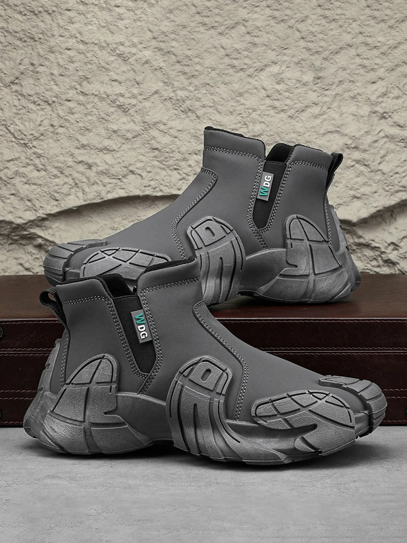Durable Comfortable Men's Sports Shoes, Outdoor Sneakers, Casual Sporty Sneakers, Durable Materials, Zipper Design Easy On/off, Waterproof Windproof Wear-resistant, Outdoor & Daily Wear, Athletic Footwear Sneakers, Casual Athletic Trainers
