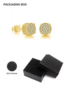Fashionable Studs Earrings with Cubic Zirconia Decoration, Unisex Daily Wear Jewelry, Perfect Gift for Any Occasion, Geometric Design, Elegant Minimalist Earrings