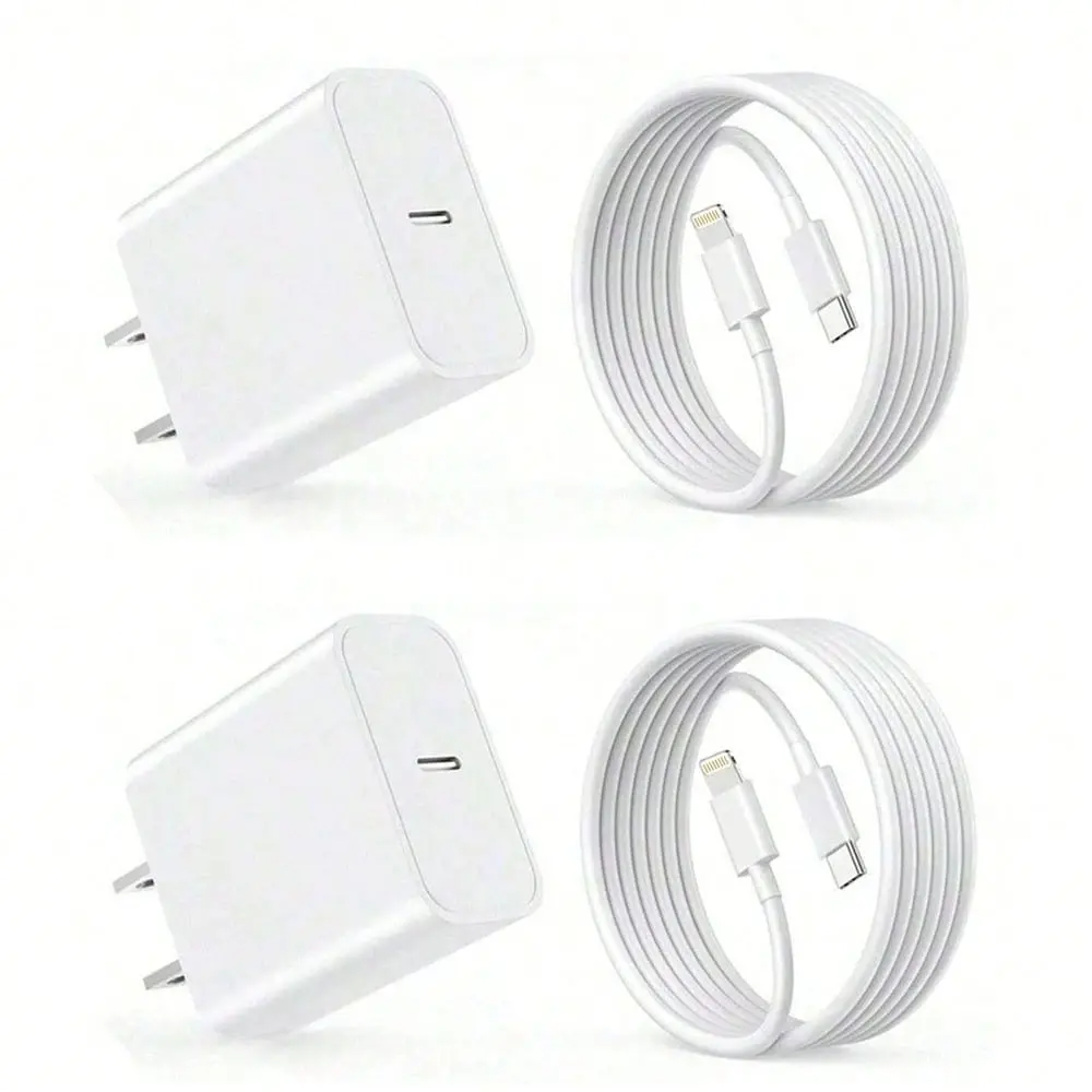 20w Charging Set, 30w Fast Charger Adapter, High Speed Charger, 200cm Lightning Data Sync Cable, Compatible with iPhone 14/13/12/11 Pro/Plus/XS/XR/8/7/9, iPad Series, Travel Office Home Use, Portable, Super Fast Charging