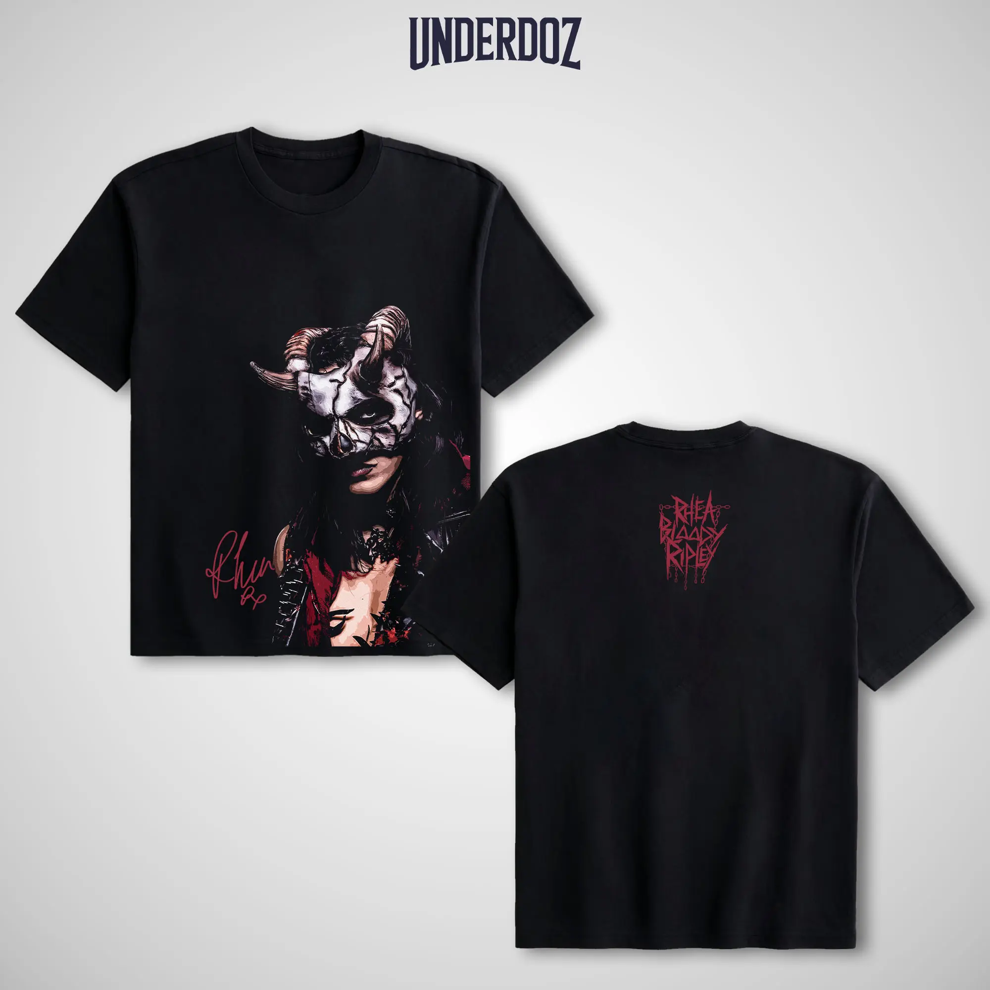 Rhea Bloody Ripley Men's Cotton Graphic Tee, 100 Percent Cotton Casual WWE Streetwear Style T-shirt Rhea Ripley T-shirt, WWE Fans Tee, Unisex Graphic Tee for Wrestling Fan, Sport Clothes, Vintage Casual Style Gift