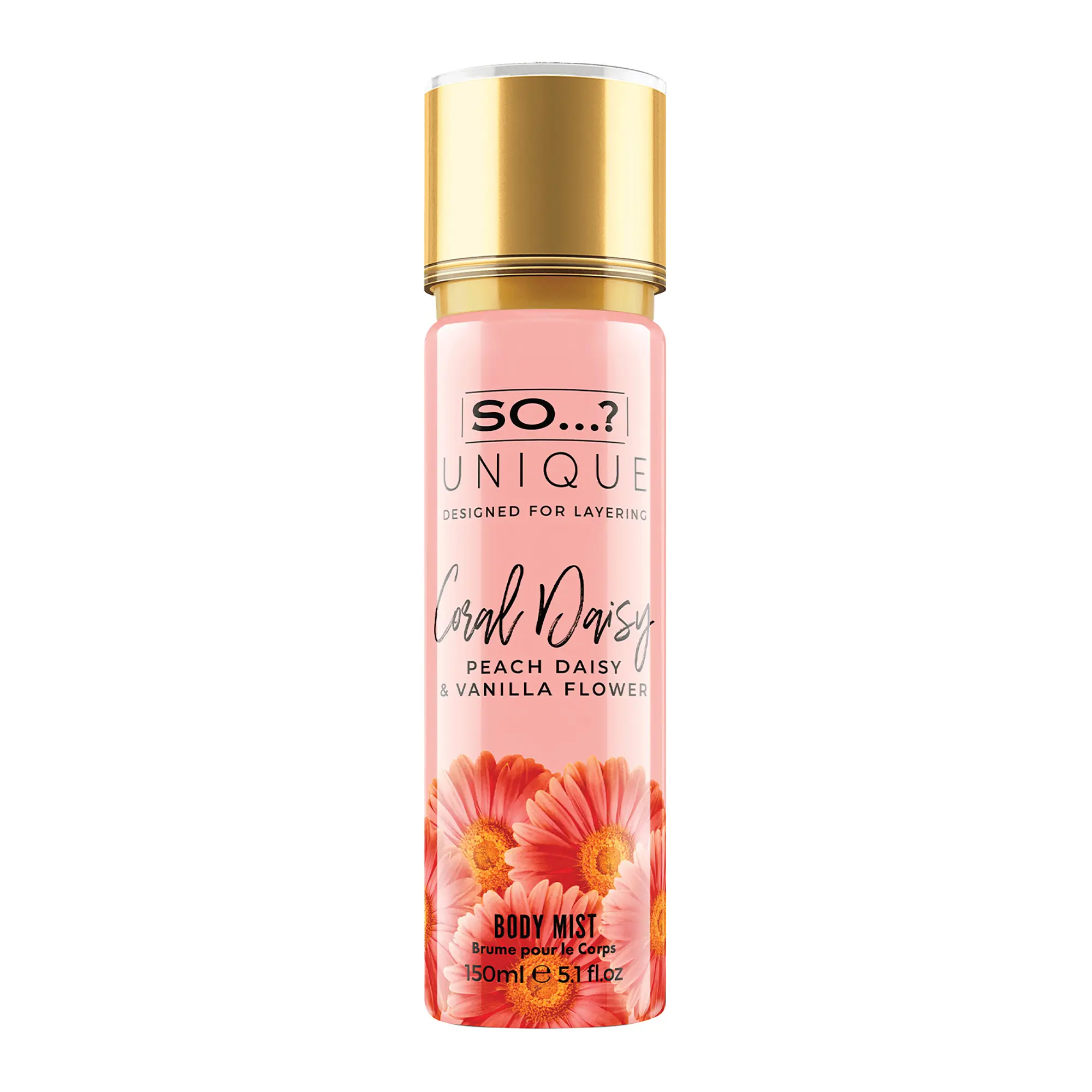 Unique Body Mist - Coral Daisy by So…? for Women - 5.1 oz Body Mist - Pack of 3