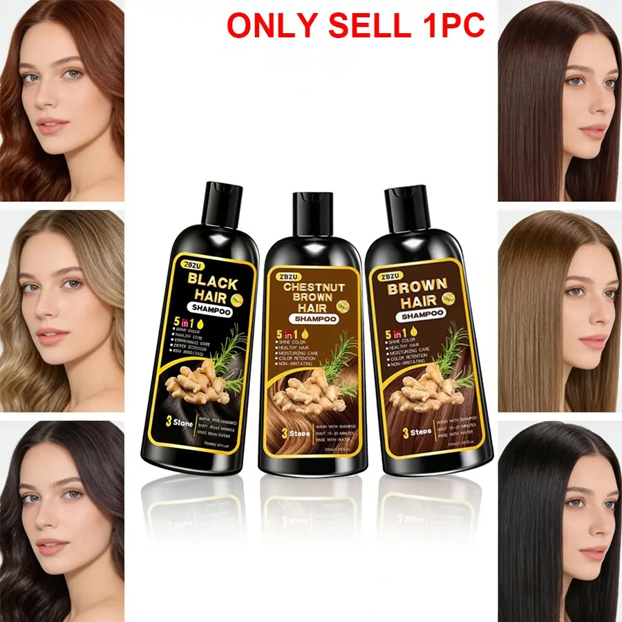 5in1 All-In-One Hairdye Shampoo & Care – Available in 3 shades, this ginger-infused shampoo combines coloring and nourishing. Ideal for daily care & at-home coloring, it suits all hair types for long-lasting color and strong, healthy hair. Haircare