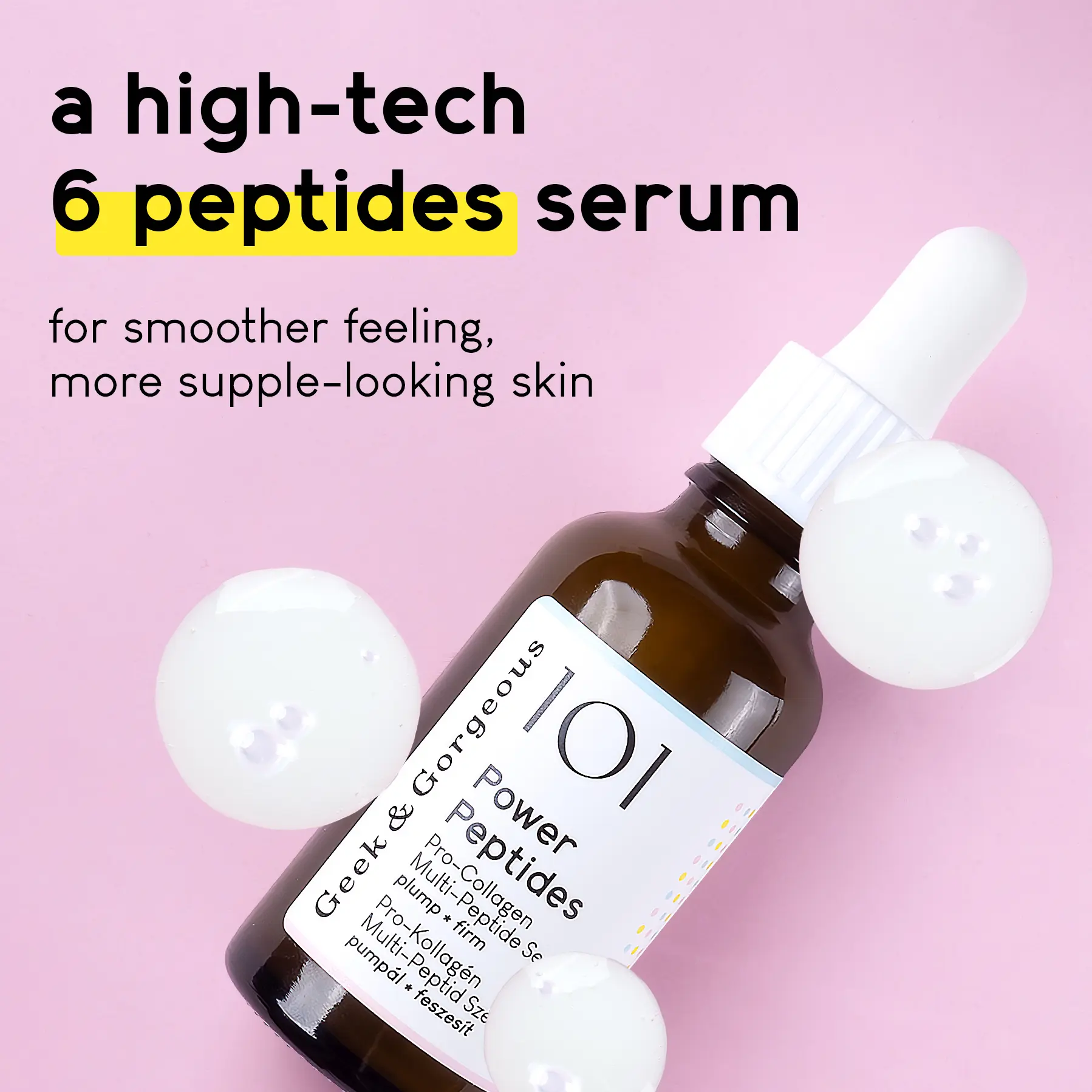 Power Peptides (1oz) – Multi-Peptide Anti-Aging Face Serum for Wrinkles, Firming & Smoothing, Boosts Elasticity & Skin Renewal Daily, Lightweight Milky Texture for Skin Barrier Repair, Vegan, Cruelty-Free, Fragrance-Free, 1 oz (30 ml)