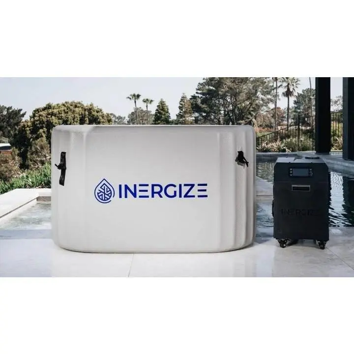 Inergize Elite Cold Plunge Tub for Ultimate Recovery & Refreshment - Inflatable Baths with Dual Temp Settings & 4-Step Filtration System