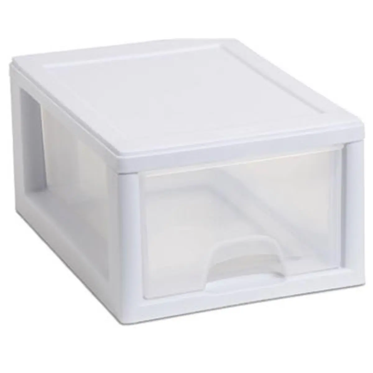 Sterilite 20518006 Plastic Small Storage Drawer with Transparent Lid, Home Organizer Storage Holder & Rack