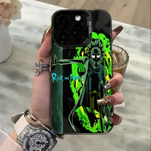 Warner Bros. Rick and Morty Phone Case-Cyberdelic Portal Trip, Lens Guard/ Anti-Slip TPU for iPhone 17 16 15 14 13 12 11 Air Pro Max Plus Colorful Cellphone Casing. Protection Protective