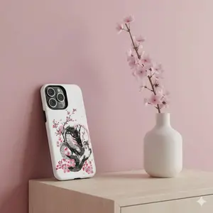 [Trending]Phone CaseSakura Dragon,  Cherry Blossom, Protective  Compatible, Case Minimalist Design (IPhone Series)Iphone/Samsung