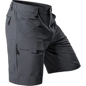 Hiauspor Men's Hiking Cargo Shorts 9"/10" Quick Dry Lightweight Waterproof for Golf Tactical Fishing Casual with 6 Pockets