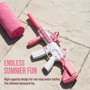 Rechargeable Large Electric Water Gun, Squirt Guns for Summer Parties, Outdoor Pool and Beach Fun, Lithium Battery Powered Toy for All Ages