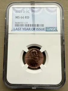 2025 P or D 1c MS66 RD - Last Year Of Issue